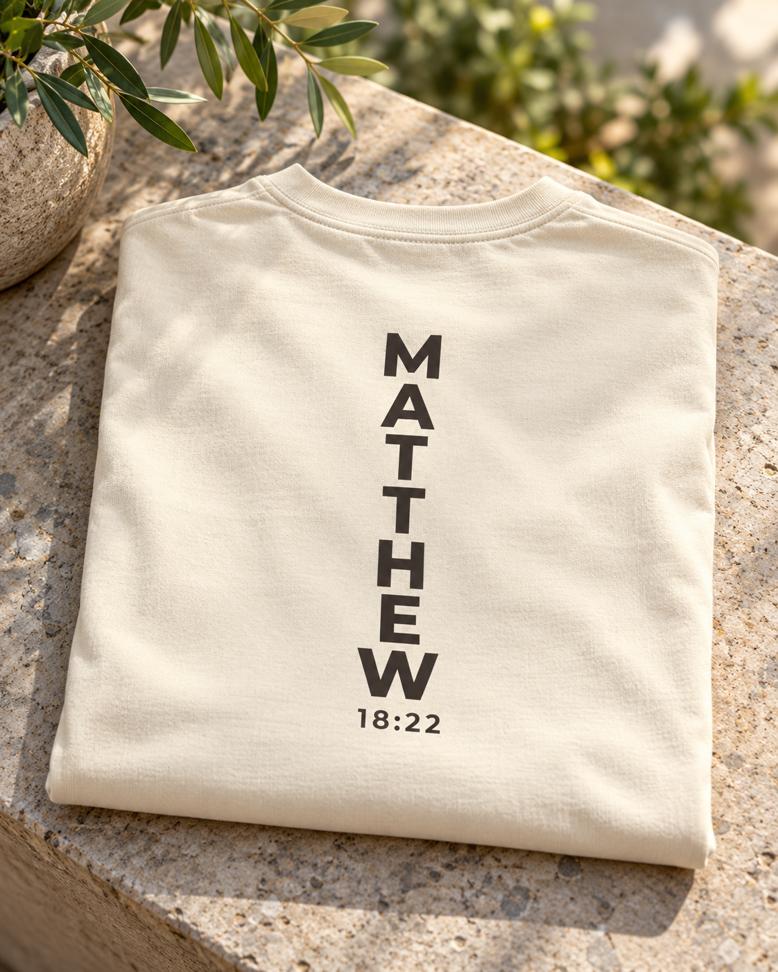 Matthew 18:22. Garment-Dyed Tee