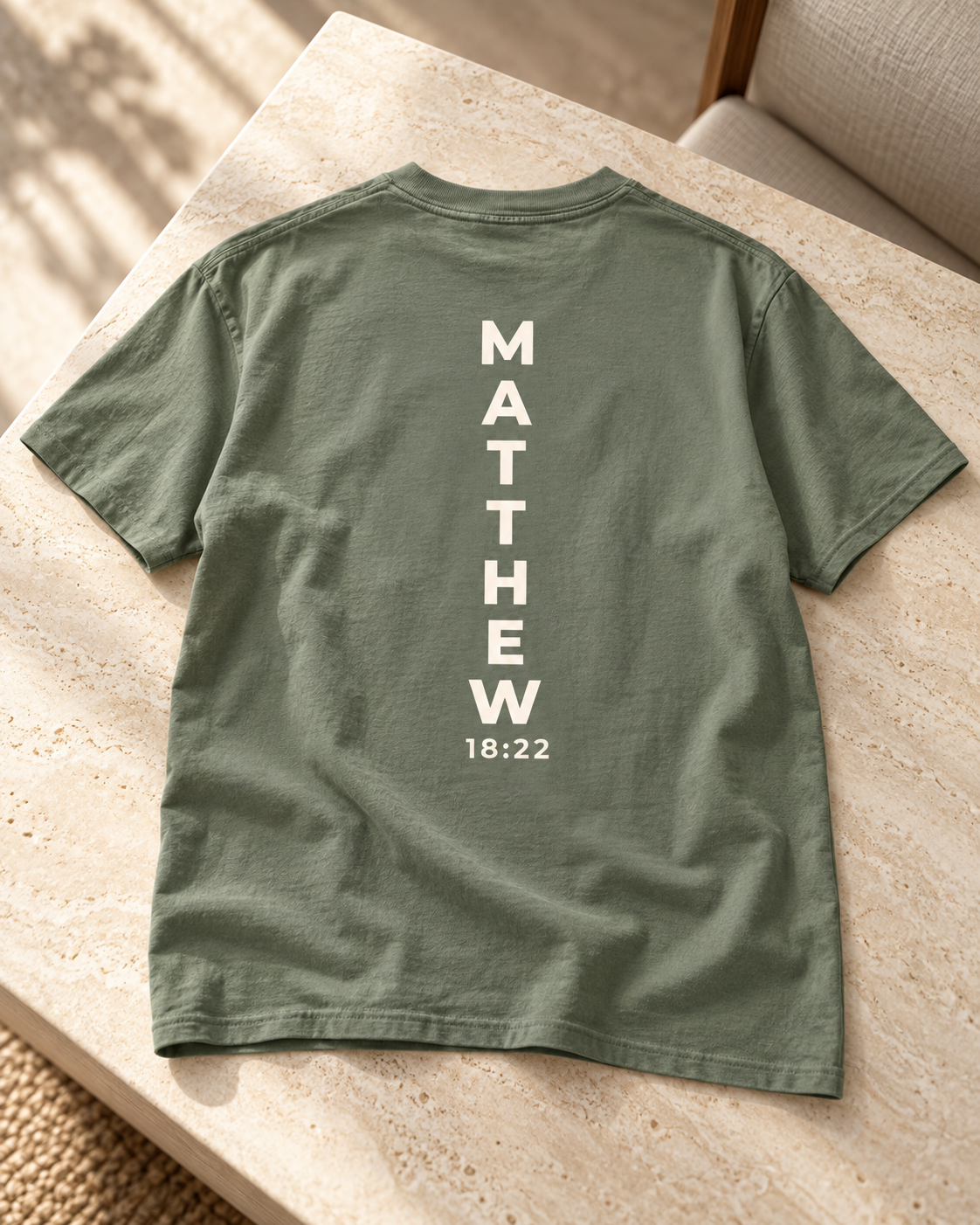 Matthew 18:22. Garment-Dyed Tee