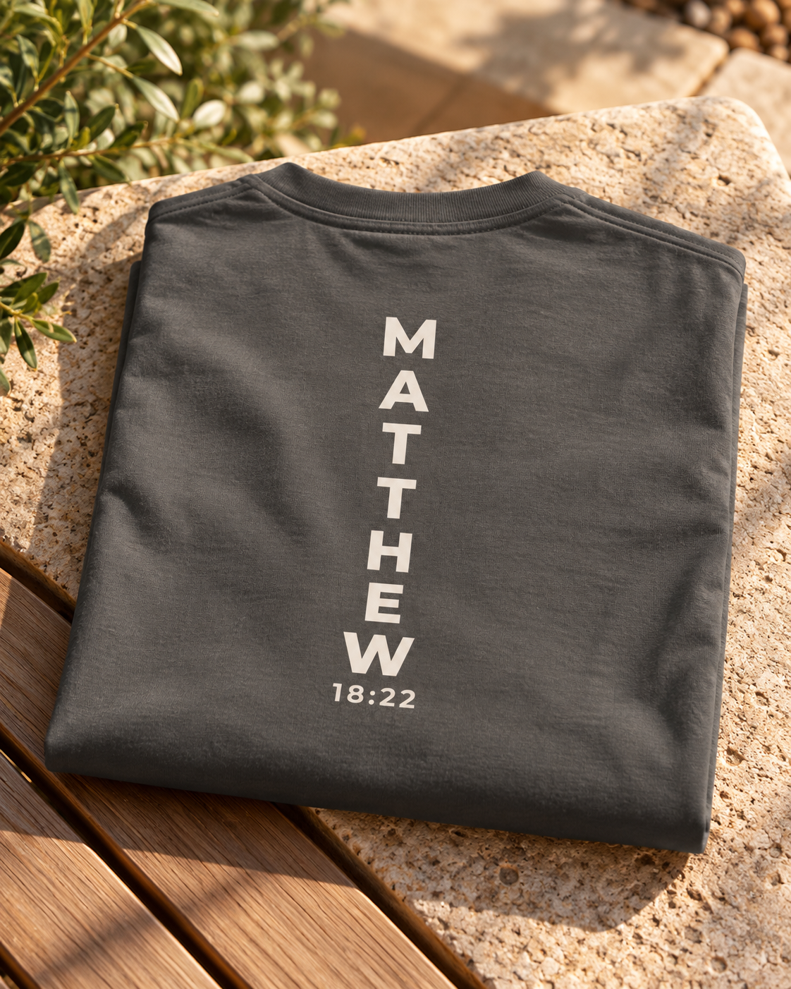 Matthew 18:22. Garment-Dyed Tee