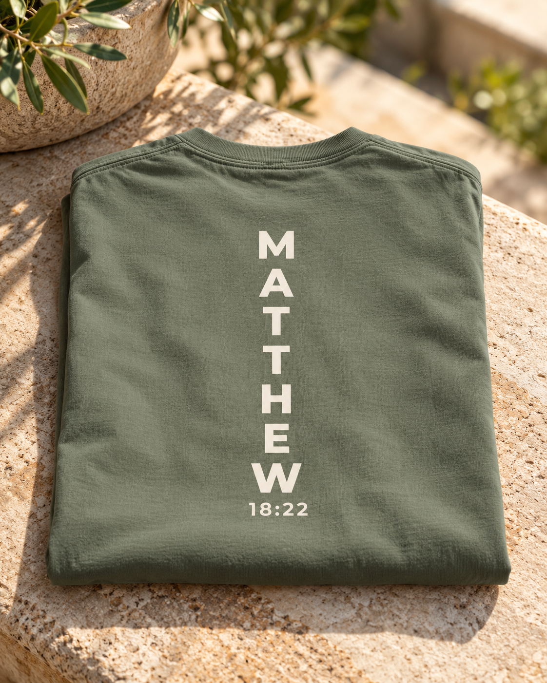 Matthew 18:22. Garment-Dyed Tee