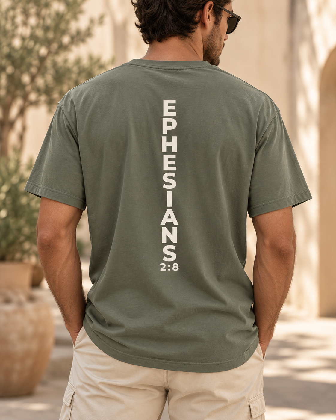 Ephesians 2:8. Grace Garment-Dyed Tee